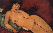 Nude on a blue cushion Amedeo Modigliani